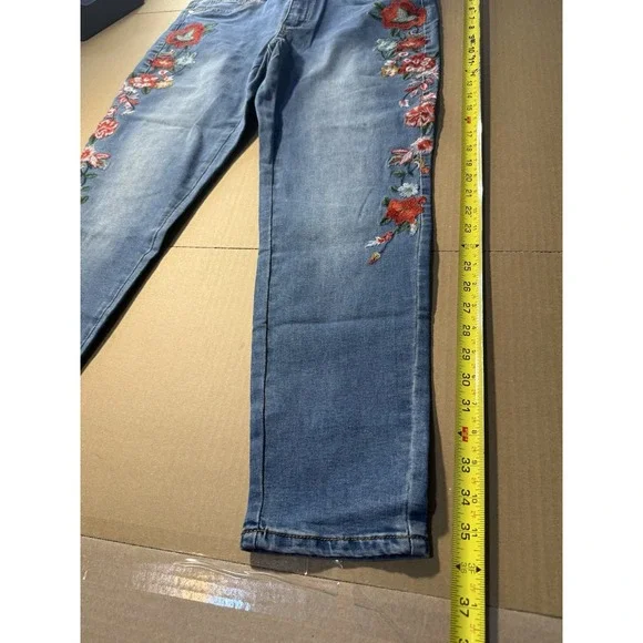 Venus Embroidered Floral Womens Jeans Women's( Size 12 )#2D - Picture 3 of 12